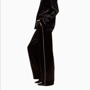 Aritzia Babaton Ivar High Rise Wide Leg Silky Dress Pant Trouser